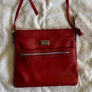 Nine West red crossbody purse